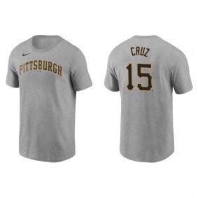 Men's Oneil Cruz Pittsburgh Pirates Gray Name & Number Nike T-Shirt