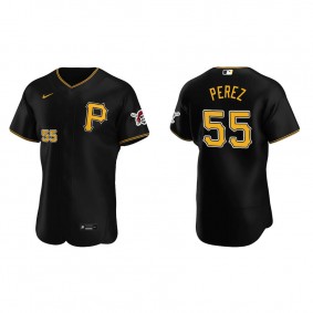 Men's Roberto Perez Pittsburgh Pirates Black Authentic Alternate Jersey