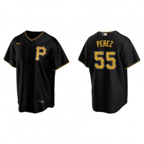 Men's Roberto Perez Pittsburgh Pirates Black Replica Alternate Jersey