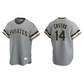 Men's Rodolfo Castro Pittsburgh Pirates Gray Cooperstown Collection Road Jersey