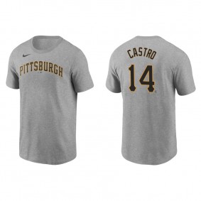 Men's Rodolfo Castro Pittsburgh Pirates Gray Name & Number Nike T-Shirt