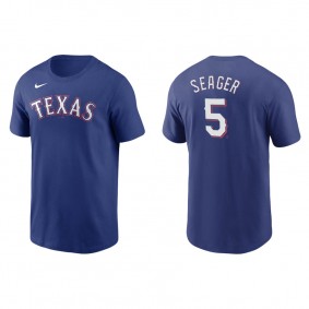 Men's Corey Seager Texas Rangers Royal Name & Number Nike T-Shirt