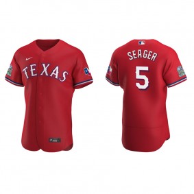Men's Corey Seager Texas Rangers Scarlet Authentic Alternate Jersey