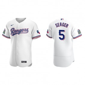 Men's Corey Seager Texas Rangers White Authentic Home Jersey