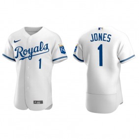 Men's JaCoby Jones Kansas City Royals White Authentic  Jersey