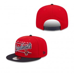 Men's St. Louis Cardinals Red Charcoal Team Script 9FIFTY Adjustable Snapback Hat