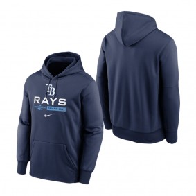 Men's Tampa Bay Rays Navy 2022 Postseason Authentic Collection Dugout Pullover Hoodie