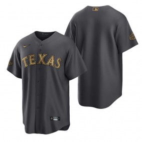 Texas Rangers Charcoal 2022 MLB All-Star Game Replica Blank Jersey