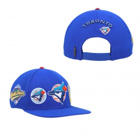 Men's Toronto Blue Jays Pro Standard Royal Double City Pink Undervisor Snapback Hat