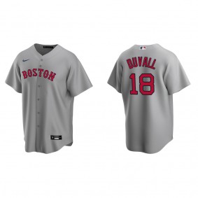 Men's Adam Duvall Boston Red Sox Gray Replica Road Jersey