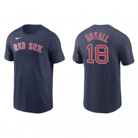 Men's Adam Duvall Boston Red Sox Navy Name & Number T-Shirt