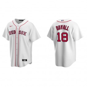 Men's Adam Duvall Boston Red Sox White Replica Home Jersey