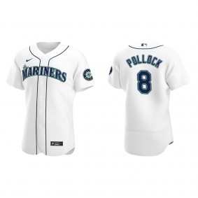 Men's AJ Pollock Seattle Mariners White Authentic Home Jersey