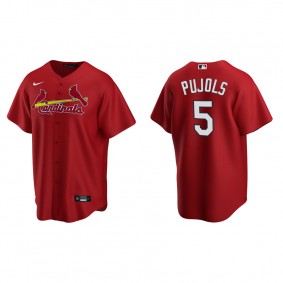 Men's St. Louis Cardinals Albert Pujols Red Replica Alternate Jersey