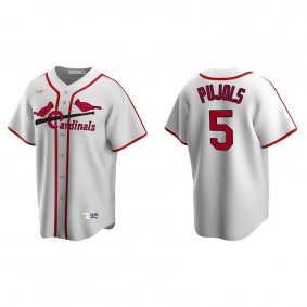 Men's St. Louis Cardinals Albert Pujols White Cooperstown Collection Home Jersey