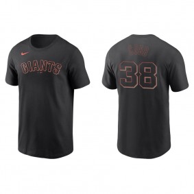 Men's San Francisco Giants Alex Cobb Black Name & Number Nike T-Shirt