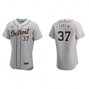 Men's Detroit Tigers Andrew Chafin Gray Authentic Road Jersey