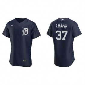 Men's Detroit Tigers Andrew Chafin Navy Authentic Alternate Jersey