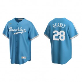 Men's Los Angeles Dodgers Andrew Heaney Light Blue Cooperstown Collection Alternate Jersey