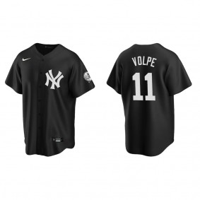 Men's Anthony Volpe New York Yankees Black Replica Fashion Jersey