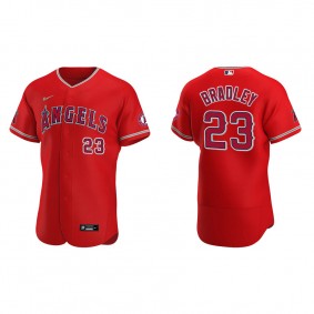 Men's Los Angeles Angels Archie Bradley Red Authentic Jersey