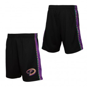 Men's Arizona Diamondbacks Mitchell & Ness Black Team ID Mesh Shorts