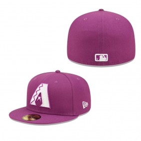 Men's Arizona Diamondbacks New Era Grape Logo 59FIFTY Fitted Hat
