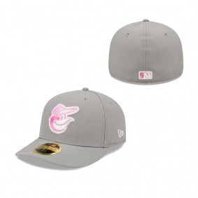 Men's Baltimore Orioles New Era Gray 2022 Mother's Day On-Field Low Profile 59FIFTY Fitted Hat