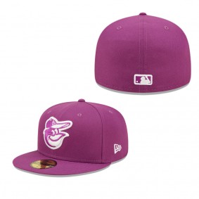 Men's Baltimore Orioles New Era Grape Logo 59FIFTY Fitted Hat