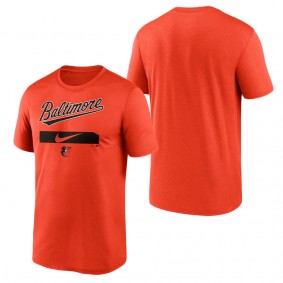 Men's Baltimore Orioles Orange City Legend Practice Performance T-Shirt