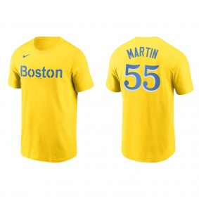 Men's Chris Martin Boston Red Sox Gold City Connect Wordmark T-Shirt