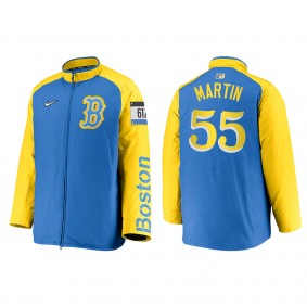 Men's Chris Martin Boston Red Sox Light Blue City Connect Baseball Dugout Jacket