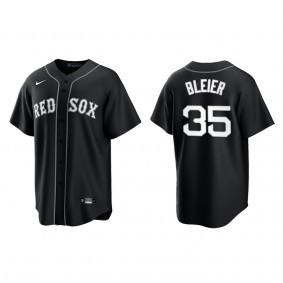 Men's Richard Bleier Boston Red Sox Black White Replica Official Jersey