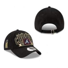 Men's Atlanta Braves Black 2021 World Series Champions Locker Room Replica 9TWENTY Adjustable Hat