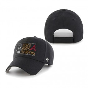 Men's Atlanta Braves Black 2021 World Series Champions MVP Adjustable Hat