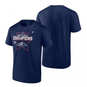 Men's Atlanta Braves Navy 2021 World Series Champions Locker Room T-Shirt