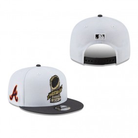 Men's Atlanta Braves White 2021 World Series Champions Parade 9FIFTY Snapback Adjustable Hat