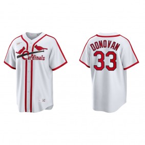 Men's Brendan Donovan St. Louis Cardinals White Cooperstown Collection Home Jersey
