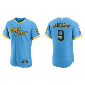 Men's Brian Anderson Milwaukee Brewers Powder Blue City Connect Authentic Jersey