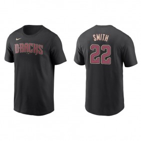 Men's Arizona Diamondbacks Caleb Smith Black Name & Number Nike T-Shirt