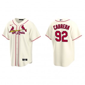 Men's Genesis Cabrera St. Louis Cardinals Cream Replica Alternate Jersey