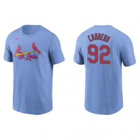 Men's Genesis Cabrera St. Louis Cardinals Light Blue Name & Number T-Shirt