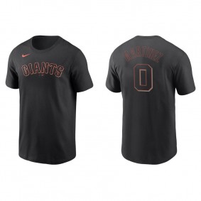 Men's San Francisco Giants Carlos Martinez Black Name & Number Nike T-Shirt