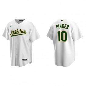 Men's Oakland Athletics Chad Pinder White Replica Home Jersey