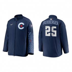 Men's Brad Boxberger Chicago Cubs Navy City Connect Dugout Jacket