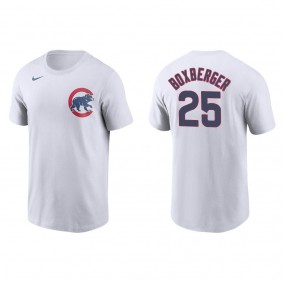 Men's Brad Boxberger Chicago Cubs White Name & Number T-Shirt
