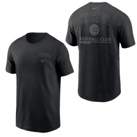 Men's Chicago Cubs Pitch Black Baseball Club T-Shirt