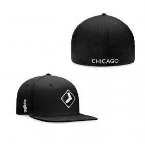 Men's Chicago White Sox Fanatics Branded Black Iconic Team Patch Fitted Hat