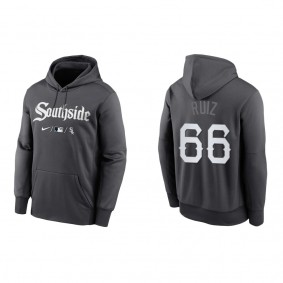 Men's Jose Ruiz Chicago White Sox Anthracite City Connect Pullover Hoodie
