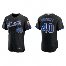 Men's New York Mets Chris Bassitt Black Authentic Alternate Jersey
